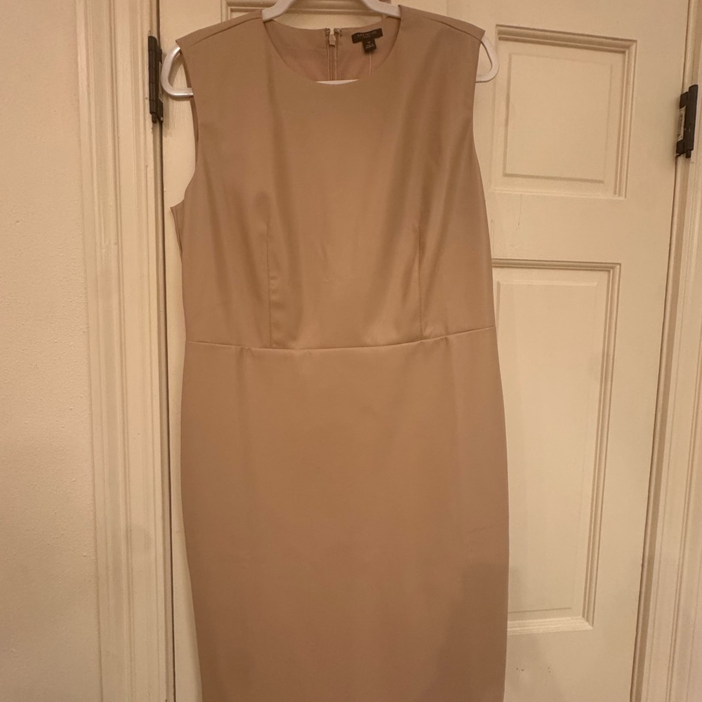 Faux leather dress